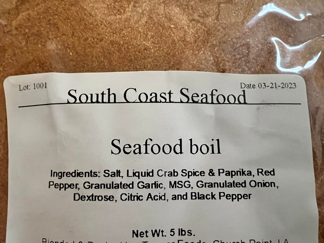South Coast Crawfish Boil Dry Seasoning (5lb bag)